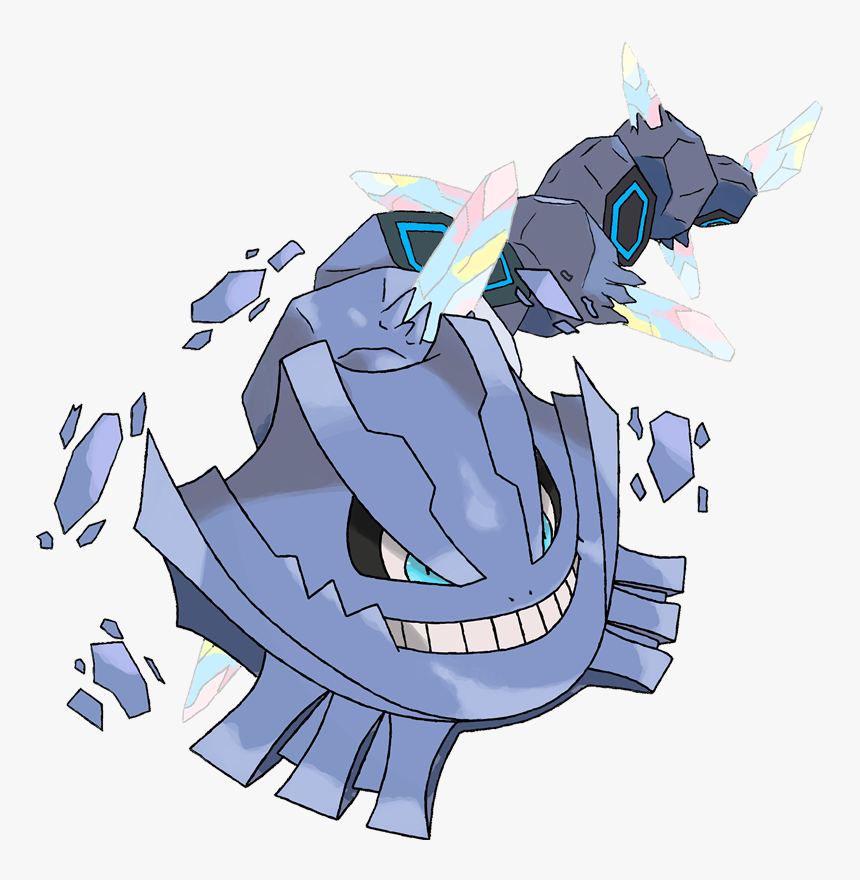 Pokemon 10208 Shiny Mega Steelix Pokedex - Pokemon Mega Steelix, HD Png Download