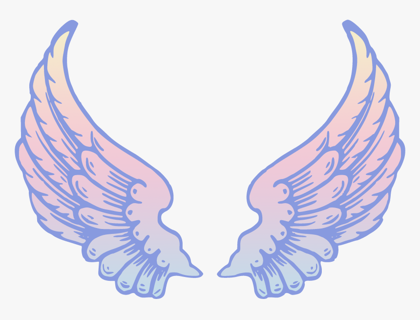 Baby Girl Angel Wings In Heaven Clipart - Angel Wings Cartoon Transparent, HD Png Download