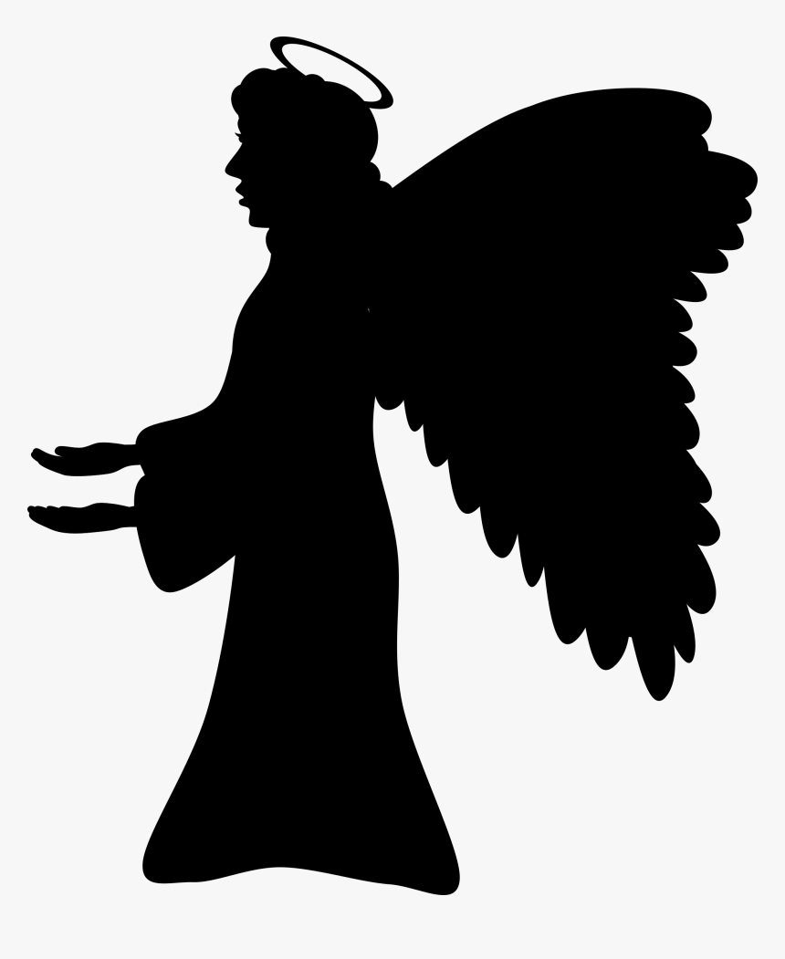 Silhouette Angel Clip Art - Angels Clip Art, HD Png Download