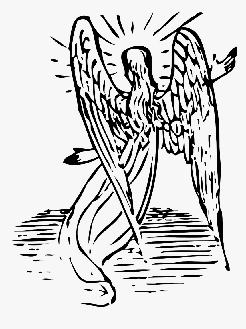 Angel Archangel Heavenly Being Free Picture - Angel Wing Clipart, HD Png Download