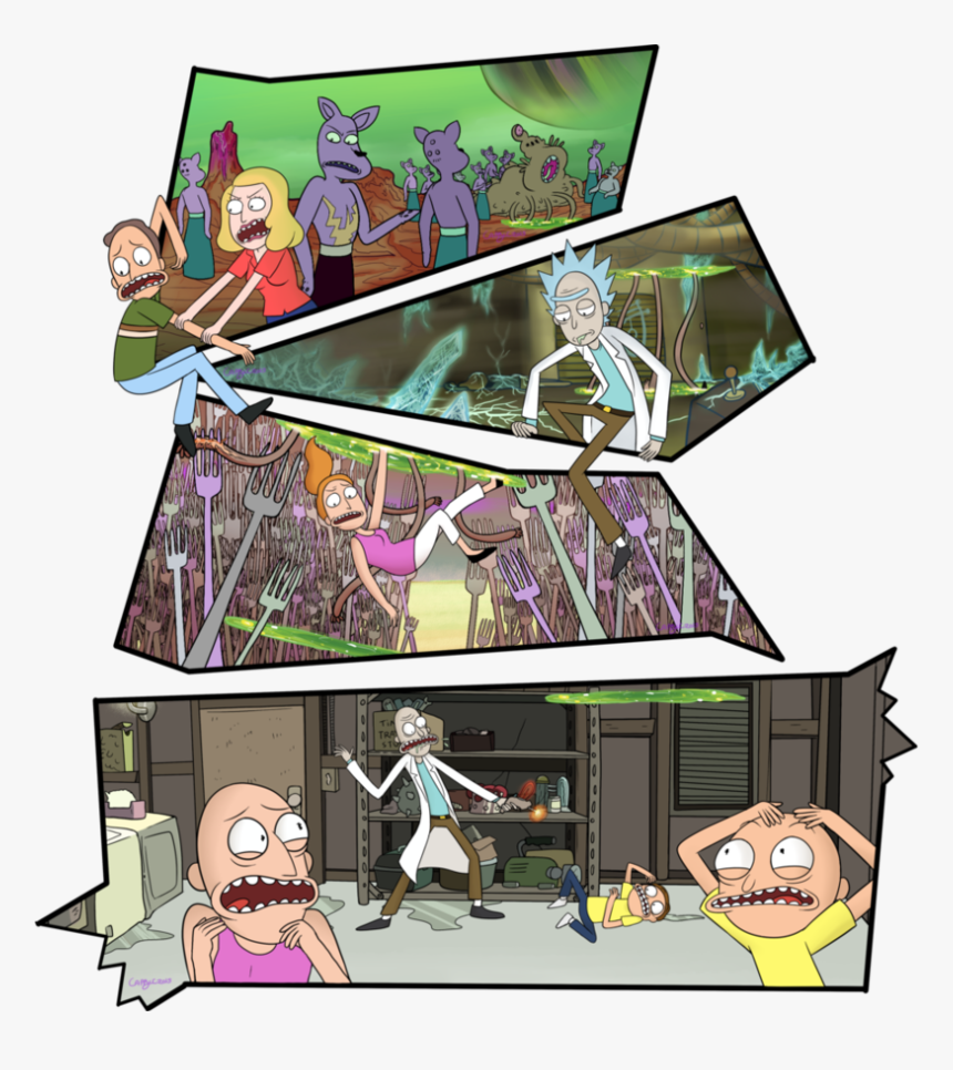 Rick And Morty Family Vacation, HD Png Download