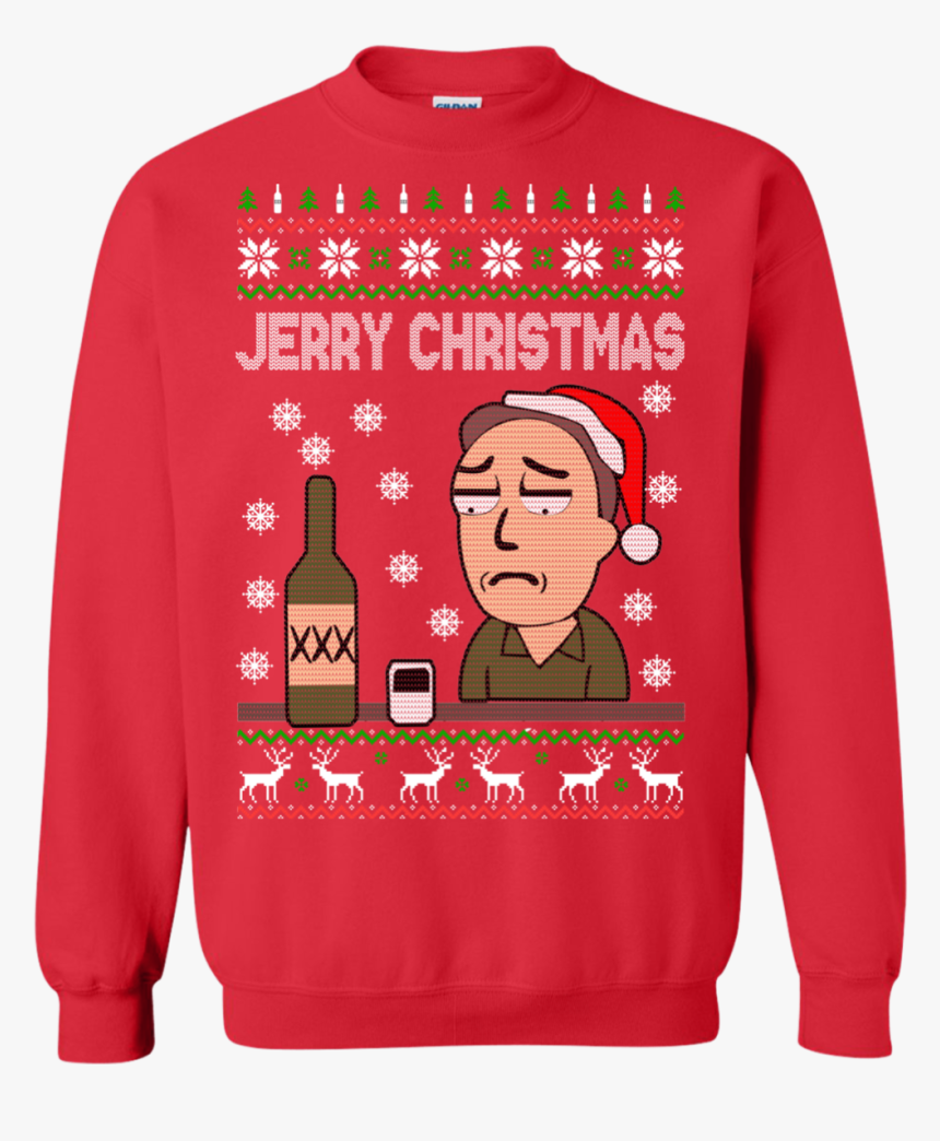 Rick And Morty Jerry Christmas Sweater - Let's Bake Stuff Drink Hot Cocoa And Watch Hallmark, HD Png Download