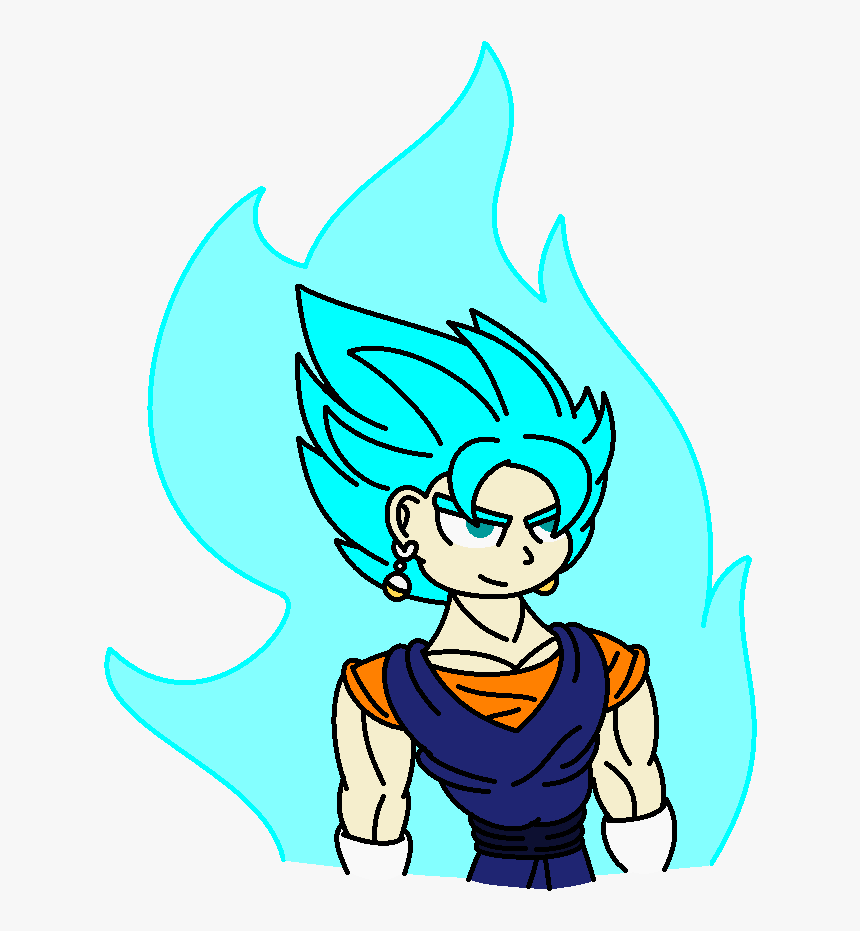 Super Vegito Blue - Cartoon, HD Png Download