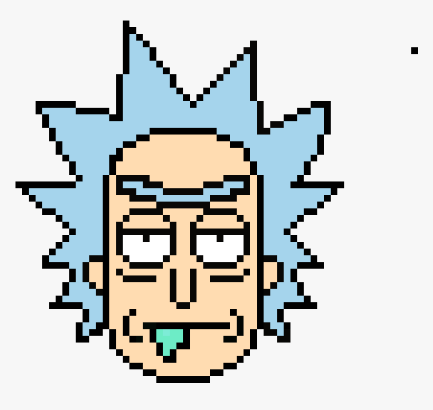 Rick Sanchez Png Rick Sanchez Pixel Art Maker - Rick And Morty Pixel Art, Transparent Png
