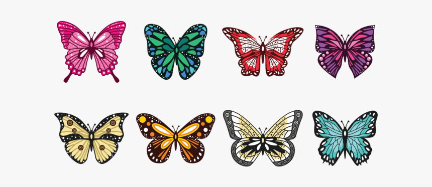 Vectores En Mariposas Png, Transparent Png