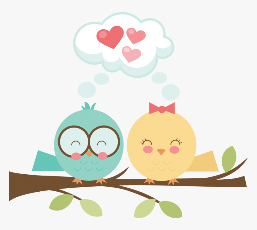 Cute Bird Clipart - Cute Love Bird Clipart, HD Png Download