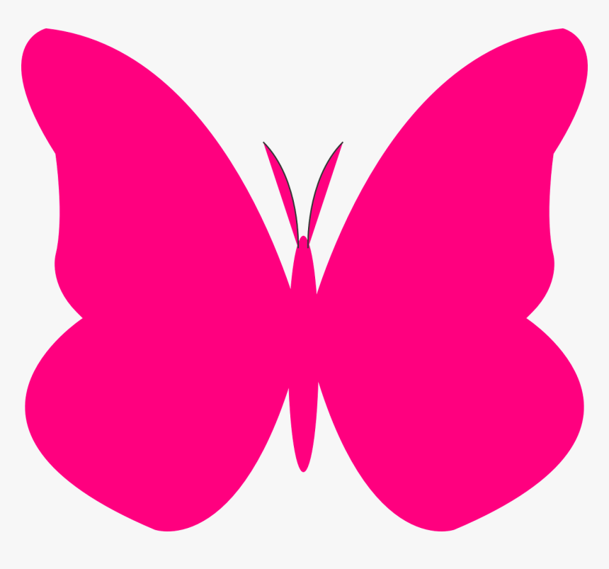 Pink Butterfly Clip Art, HD Png Download