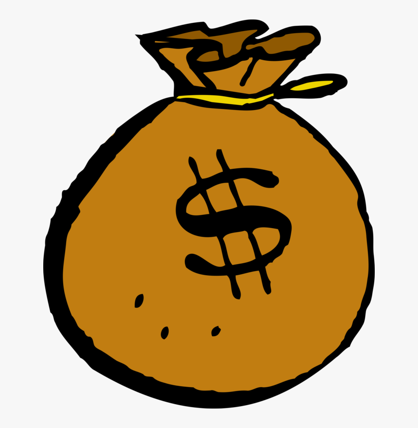 Dinero, Bolsa, Brown, Dólar, Símbolo, Monedas, Saco - Finance Clipart, HD Png Download
