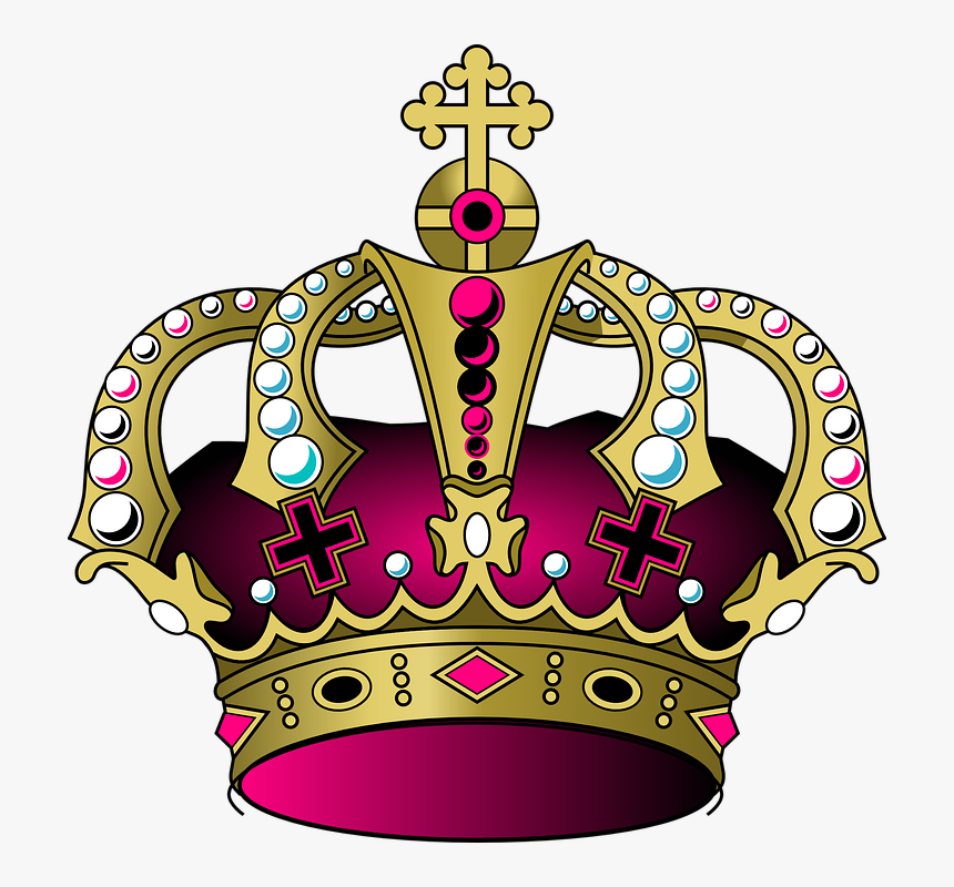 Coroa, Rei, Real, Príncipe, História, Tiara, Princesa - Purple And Gold Crown Png, Transparent Png