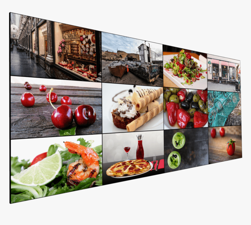 Daugiafunkciniai Video Wall - Retail Video Wall Food, HD Png Download