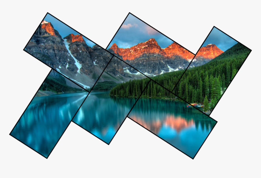 Artistic Video Wall In Kenya - Moraine Lake, HD Png Download