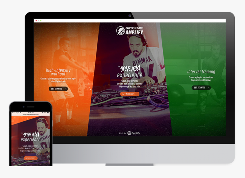Hydric Media Brings Music Tech To Spotify And Gatorade - Smartphone, HD Png Download