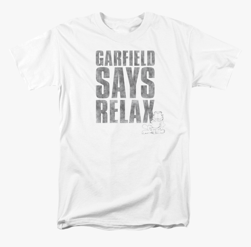 Relax Garfield T-shirt - Send Nude Shirt, HD Png Download