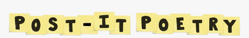 Post-it Poetry - Graphic Design, HD Png Download
