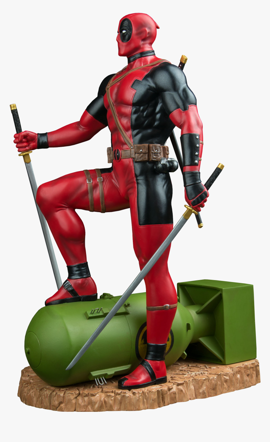 Deadpool 1 6 Statue, HD Png Download , Transparent Png Image - PNGitem