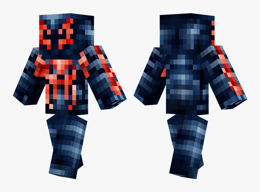 Minecraft Dark Steve Skin, HD Png Download