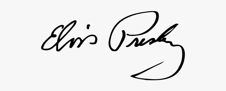 Elvis Presley Signature Png, Transparent Png