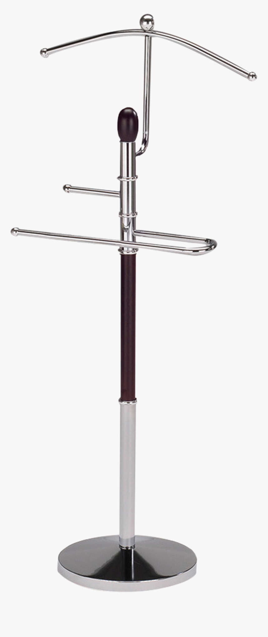 Franky Chrome Metal & Walnut Wood Transitional Cloth, - Épée, HD Png Download