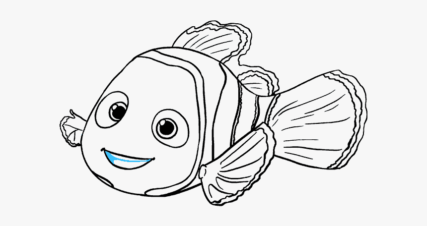 How To Draw Nemo - Nemo Black And White, HD Png Download