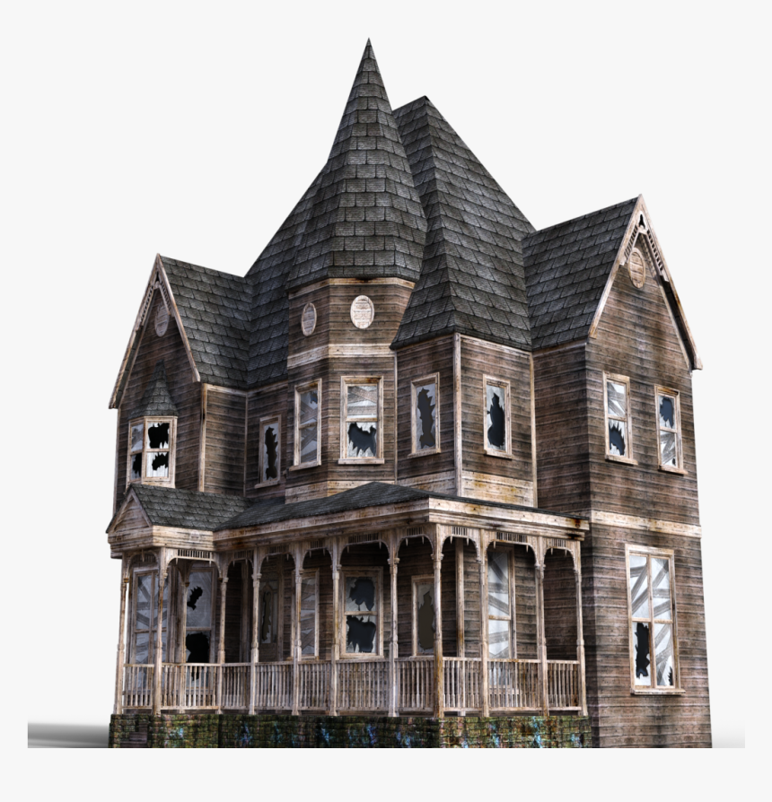 Scary Haunted House Png, Transparent Png