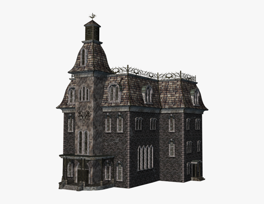 3d Haunted House Png, Transparent Png