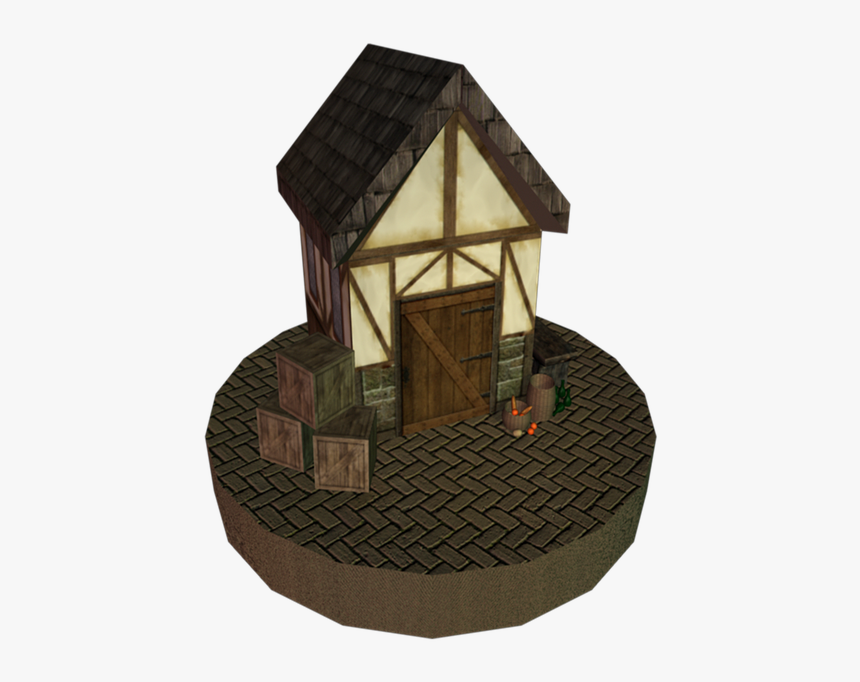 Village House, House, 3d, Medieval, Architecture - Outhouse, HD Png Download