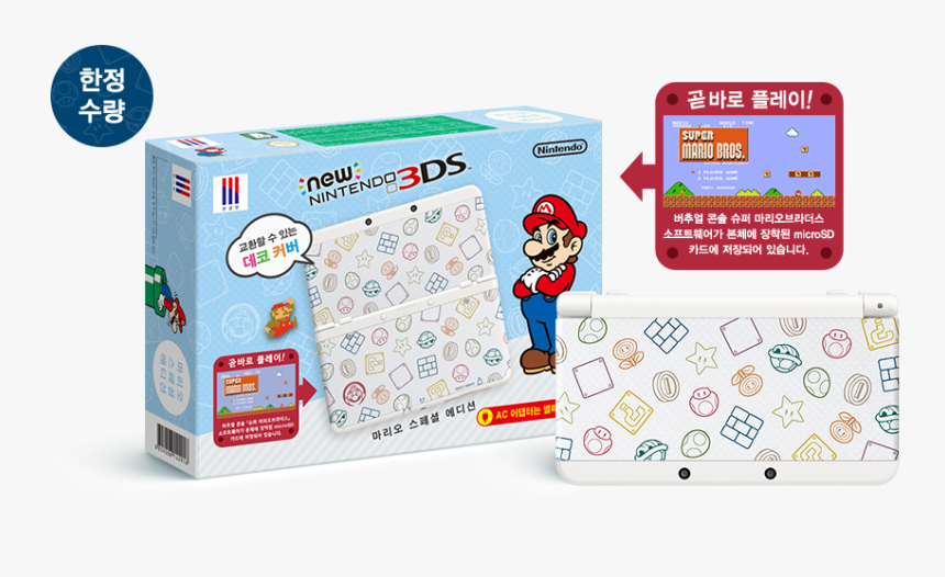 Mario 3ds Cover Plate, HD Png Download