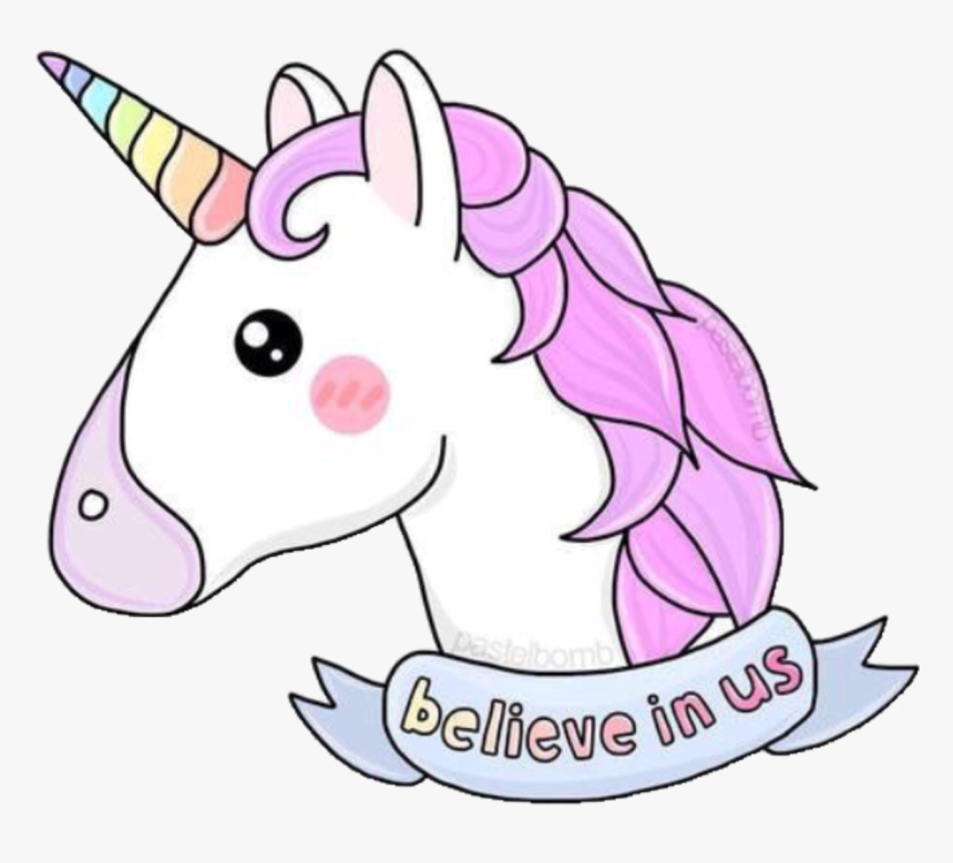 Unicorn Clipart Emoji - Unicorn Believe In Us, HD Png Download