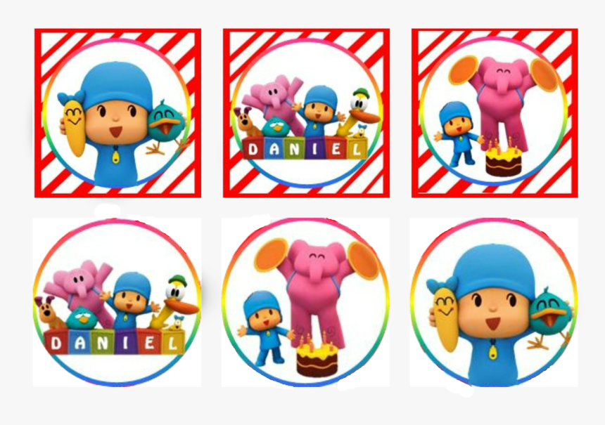 Mama Tinas Style Etiquetas Fiesta Pocoyo Png Pocoyo - Letras Pocoyo, Transparent Png