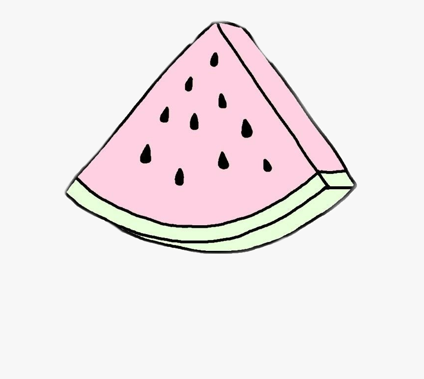 #watermelon #sticker #stickers #tumblr #tumblrstickers - Watermelon Sticker, HD Png Download