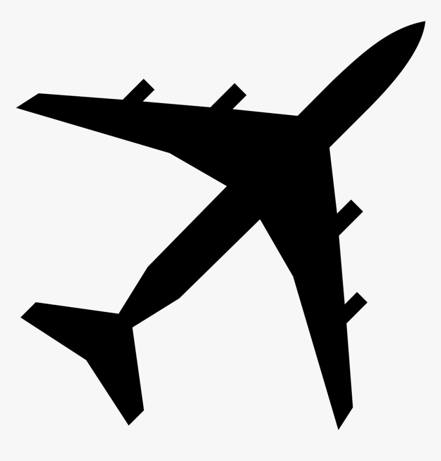 Airplane Silhouette, HD Png Download