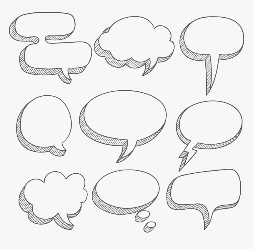 Box Simple Text Balloon Texture Speech Dialog Clipart - Text Box For Writing, HD Png Download