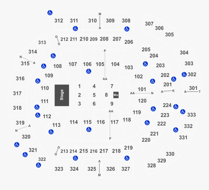 Nashville Tennessee Seat Ariana Grande Tickets Bridgestone, HD Png Download