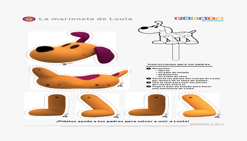 Loula De Pocoyo Para Colorear, HD Png Download