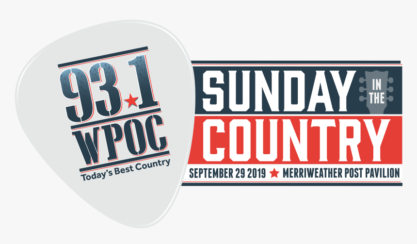 Wpoc Sunday In The Country - Wpoc, HD Png Download