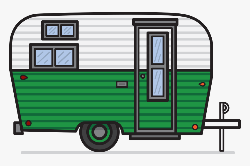 Caravan Campervans Clip Art - Camper Clipart, HD Png Download