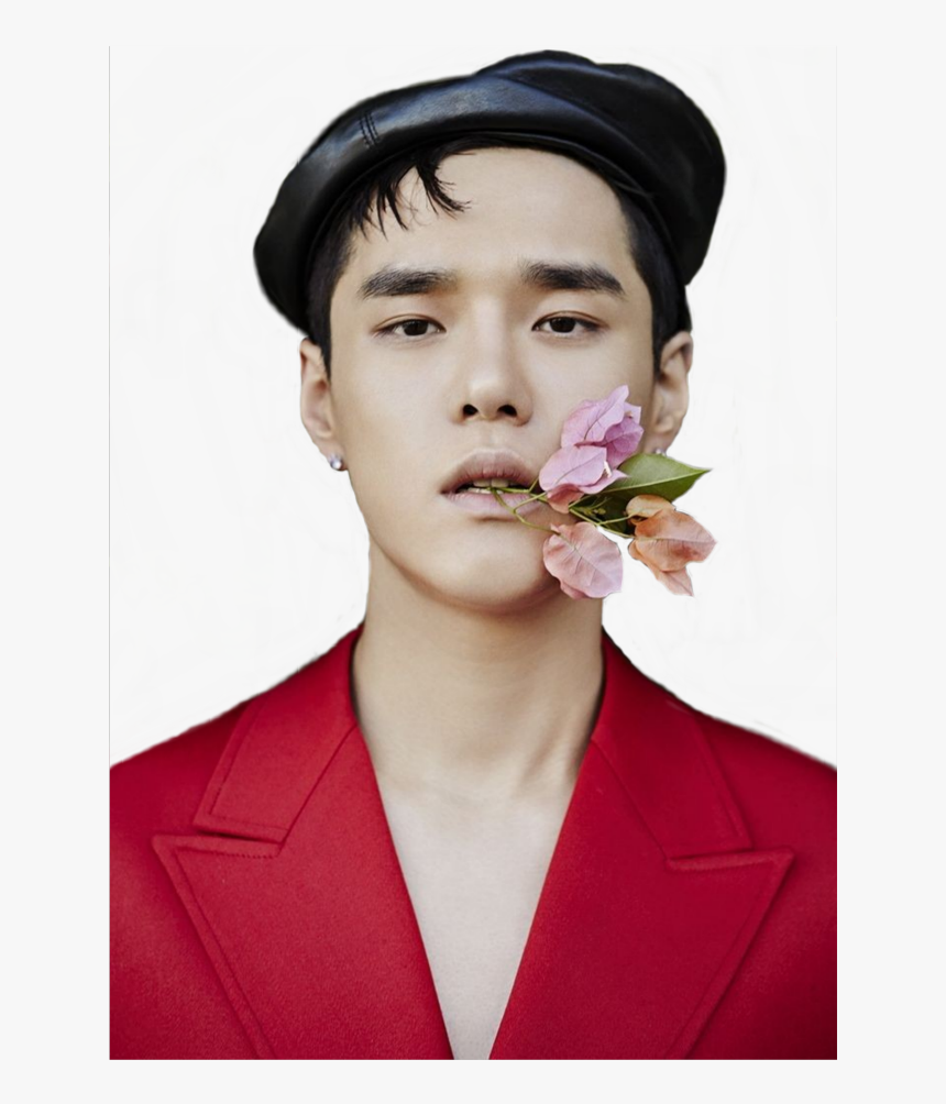 #dean #red #aesthetic #flowers #handsome #traje #guapo - Kpop Dean Aesthetic, HD Png Download