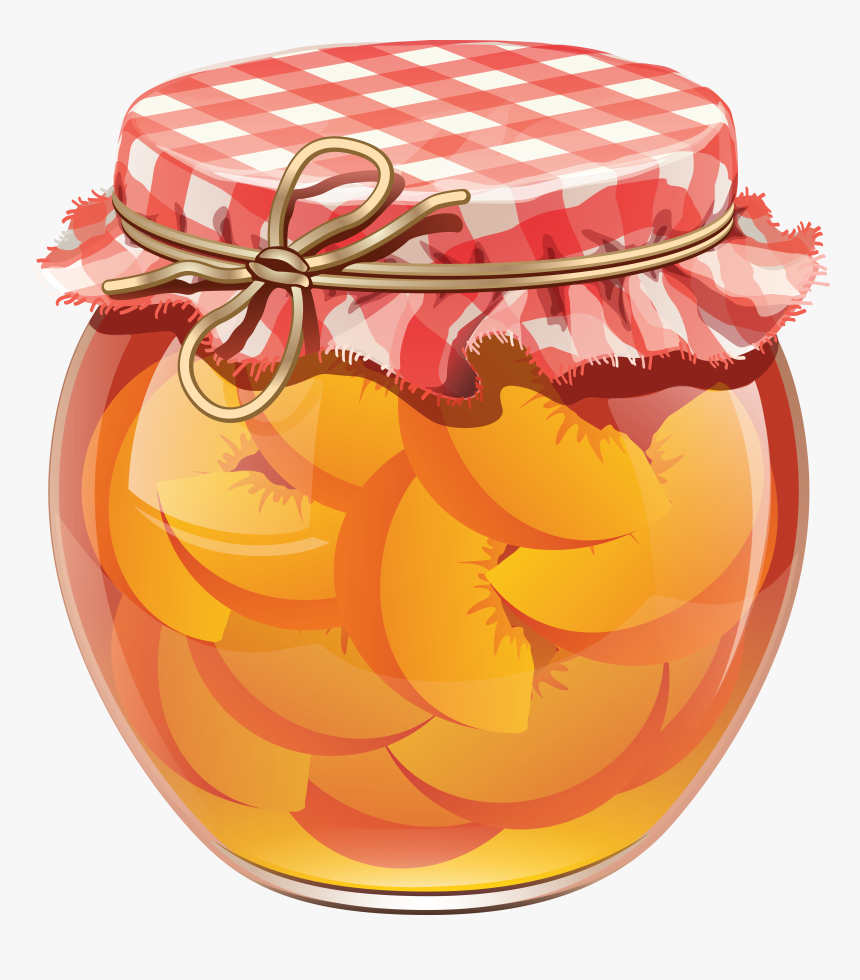Gelatin Dessert Fruit Preserves Jar Clip Art - Jam Jar Png, Transparent Png