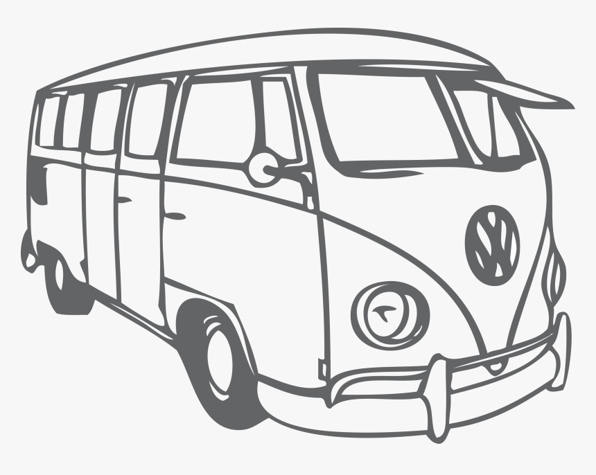 Volkswagen Beetle Volkswagen Type 2 Bus - Vw Bus Vektor, HD Png Download