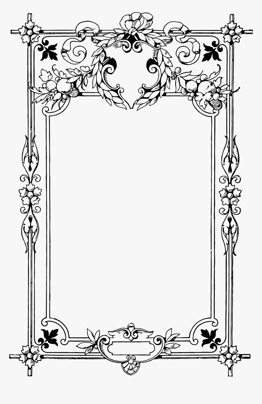 Christmas Border Black And White Hd, HD Png Download