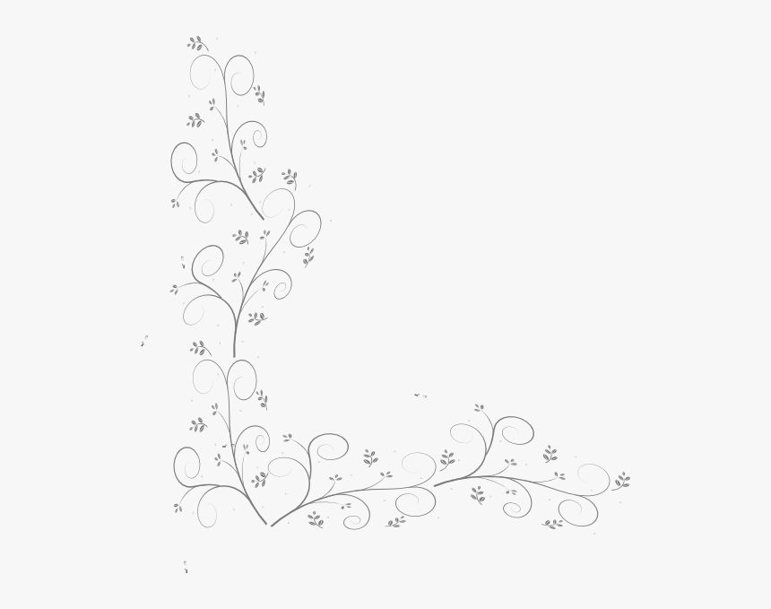 Purple Corner Border Clip Art At Clker - White Corner Border Clipart, HD Png Download