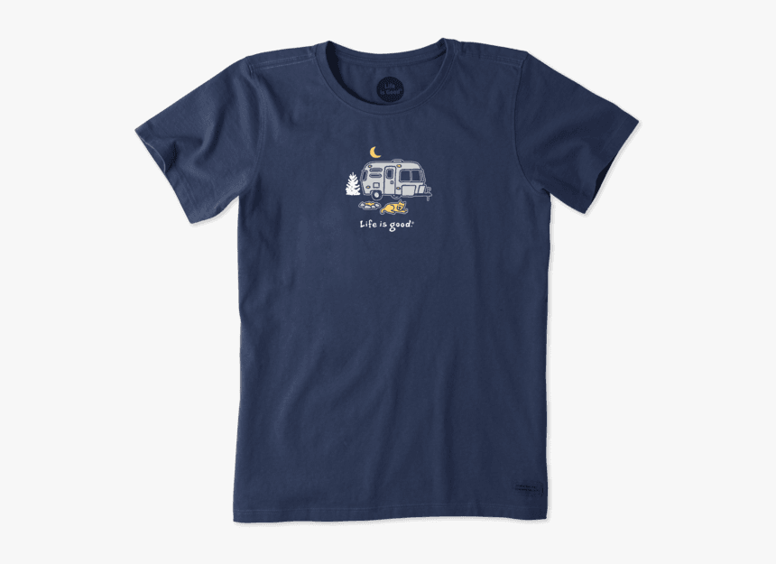 Women S Rocket Camper Vintage Crusher Tee - T Shirt Life Is Good Sloth, HD Png Download
