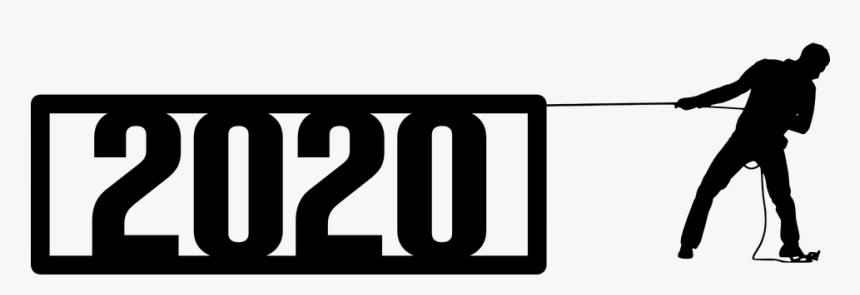 New Year 2020 Png File - Welcoming 2019 Black And White, Transparent Png