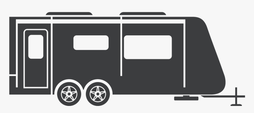 Trailers Clip Vehicle - Trailer Clipart Black And White, HD Png Download