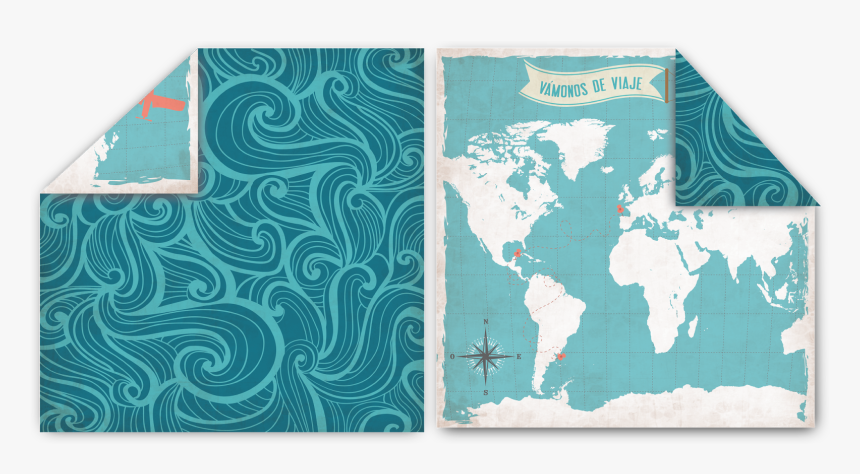 World Map Poster Gold, HD Png Download