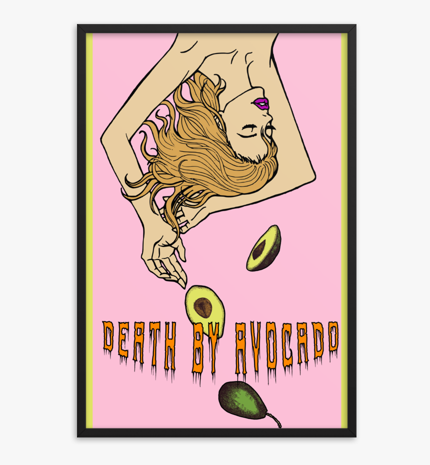 Deathbyavocado Mockup Transparent Transparent 61x91-cm - Cartoon, HD Png Download