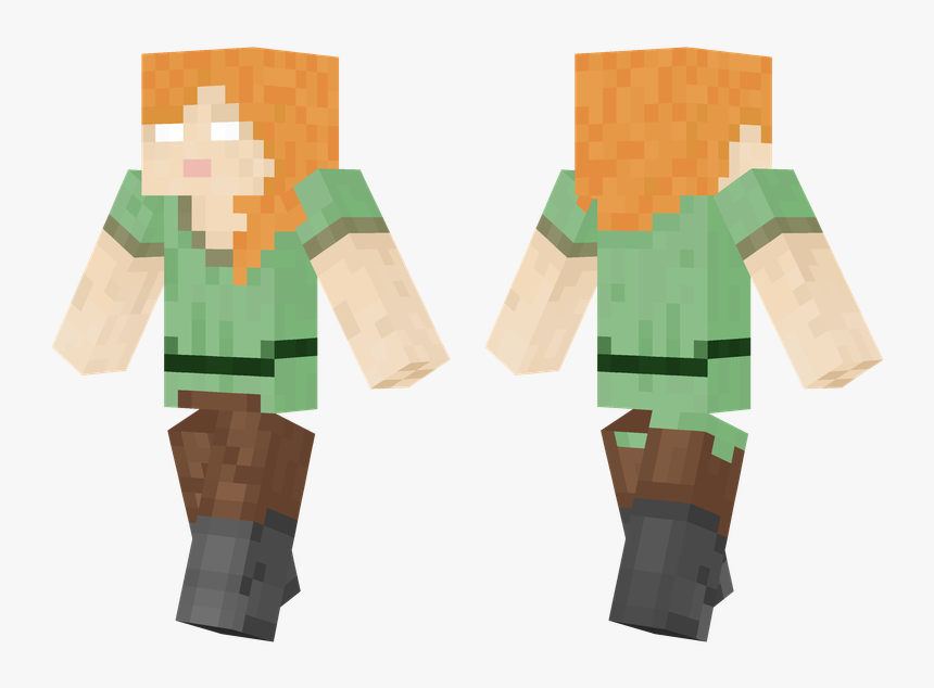 Minecraft Winter Skin Boy , Png Download - Minecraft Skin Girl Fox, Transparent Png