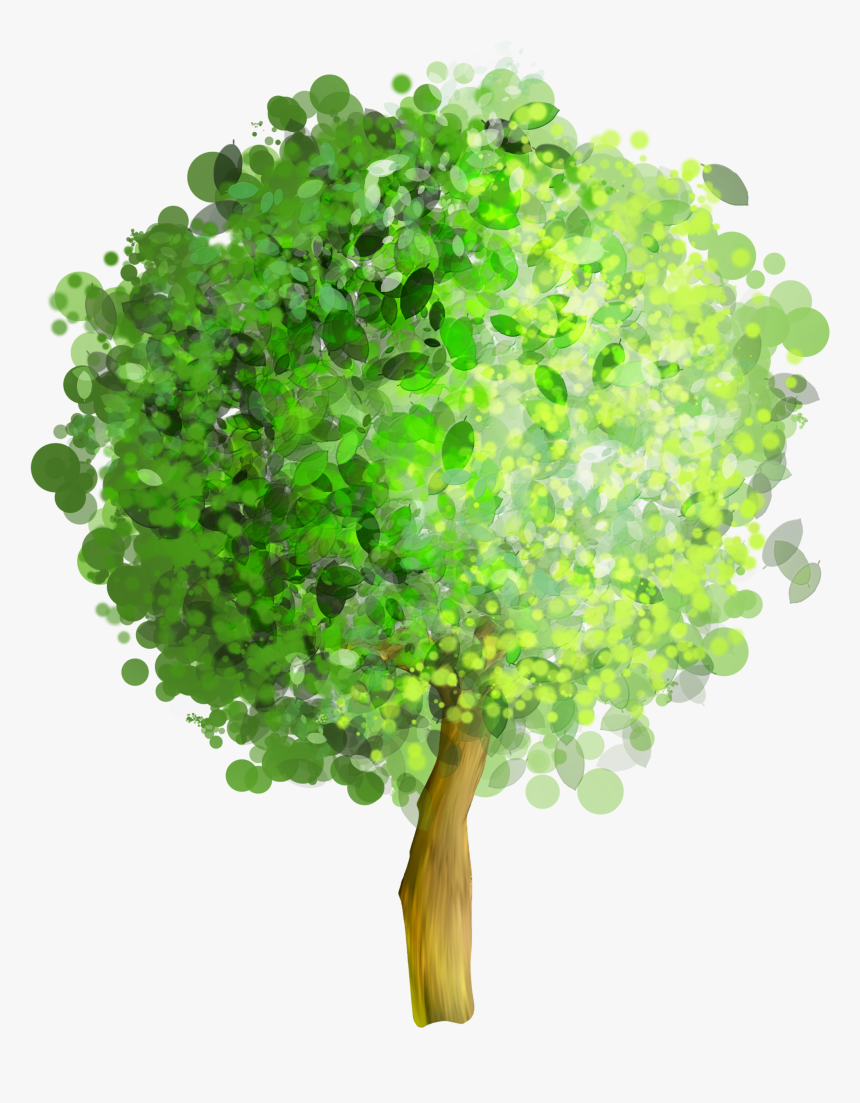 Green Art Png Gallery - Tree Water Color Png, Transparent Png