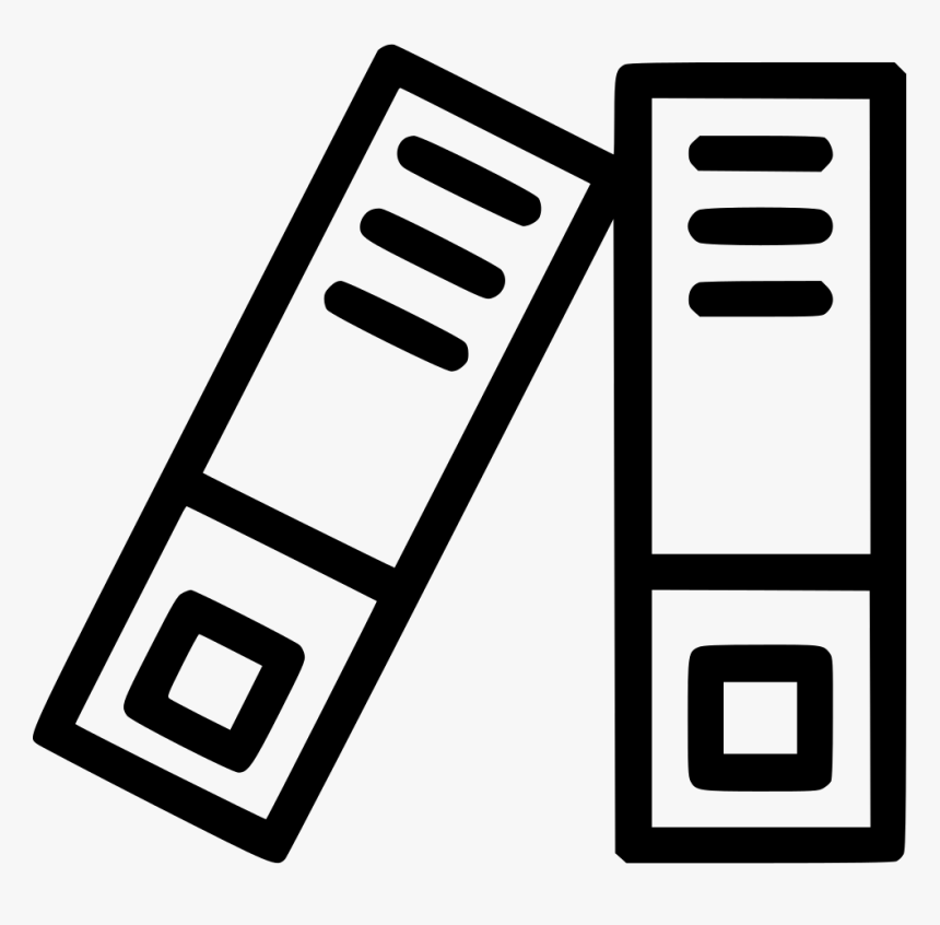 Files Folders Binder Archive Record Office Document - Record Files Icon Png, Transparent Png