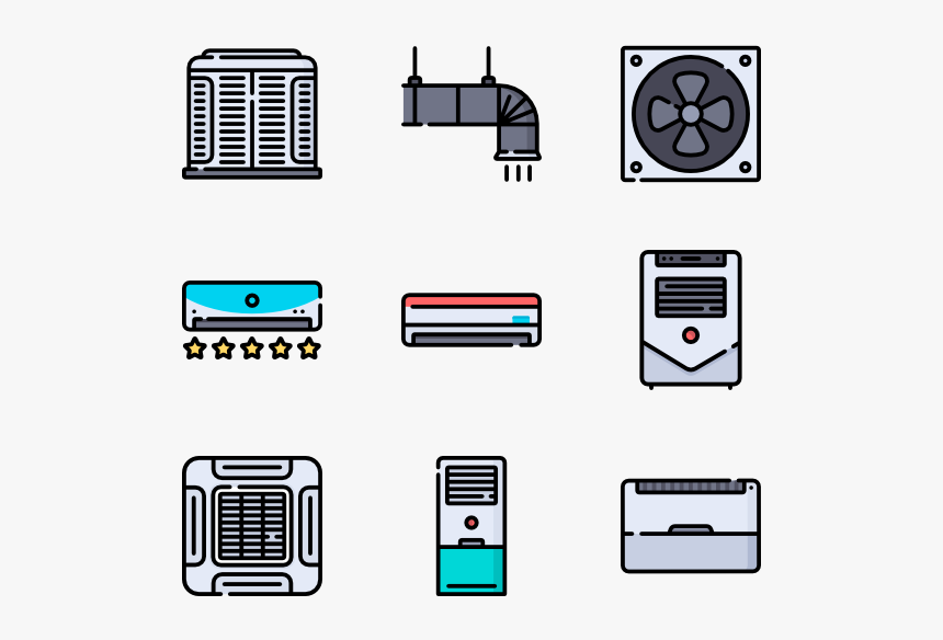 Air Conditioner - Air Cooler Png Icon, Transparent Png